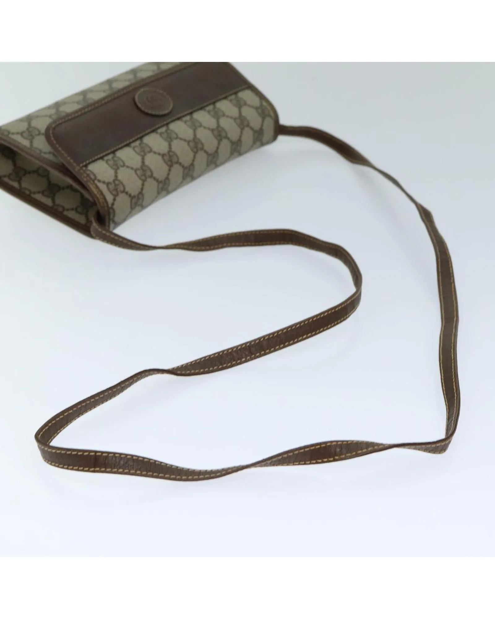 Gucci GG Supreme Canvas Shoulder Bag BeigeBrown