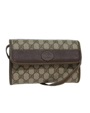 Gucci GG Supreme Canvas Shoulder Bag BeigeBrown