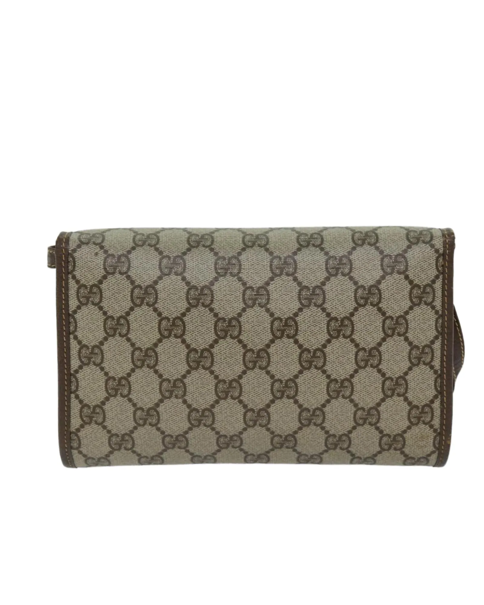 Gucci GG Supreme Canvas Shoulder Bag BeigeBrown