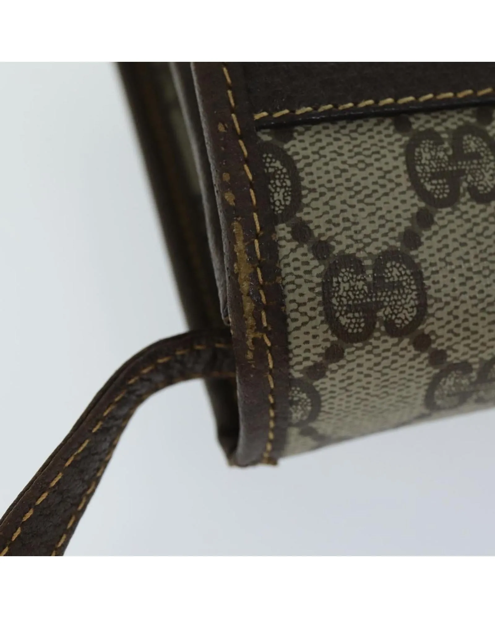 Gucci GG Supreme Canvas Shoulder Bag BeigeBrown