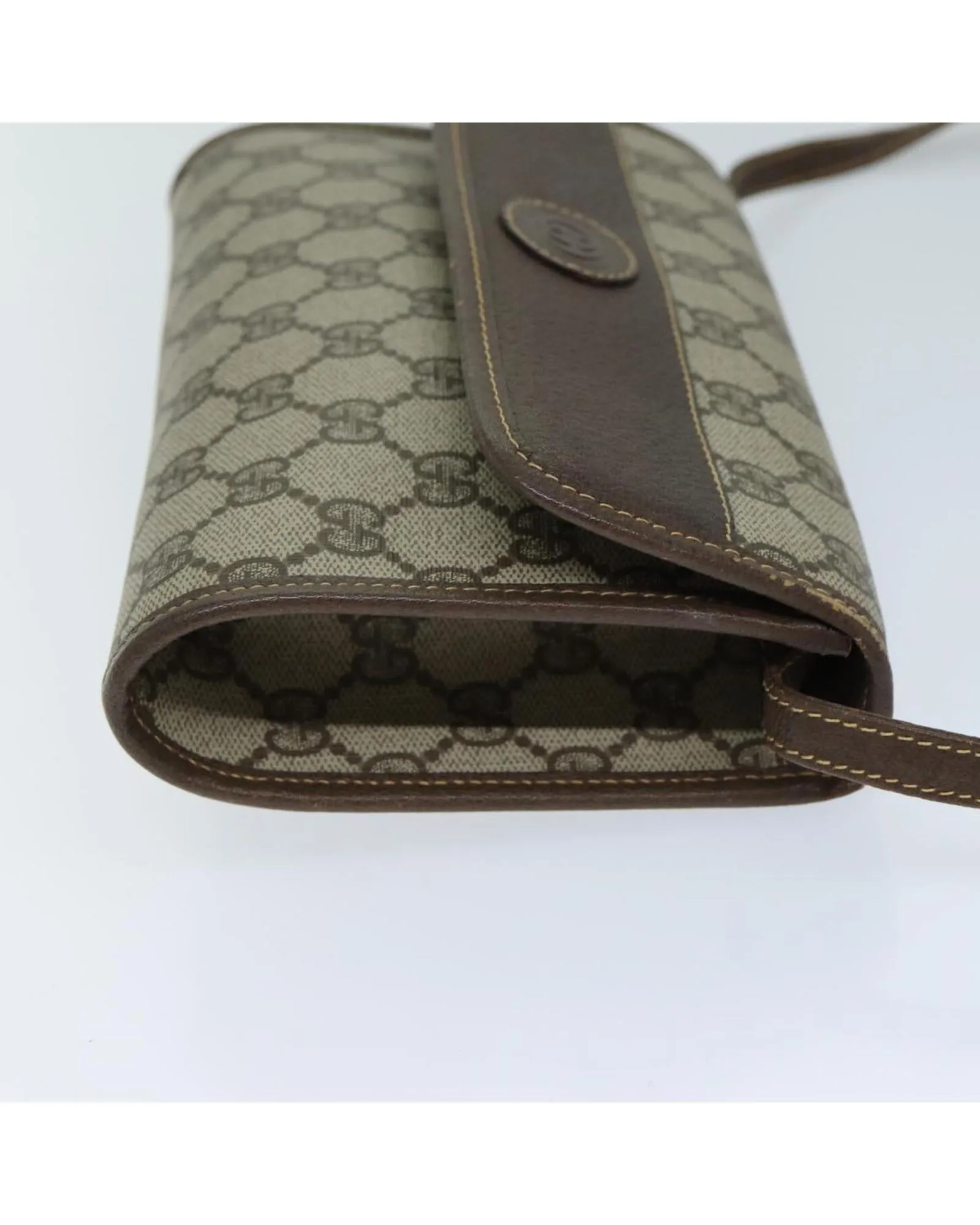 Gucci GG Supreme Canvas Shoulder Bag BeigeBrown