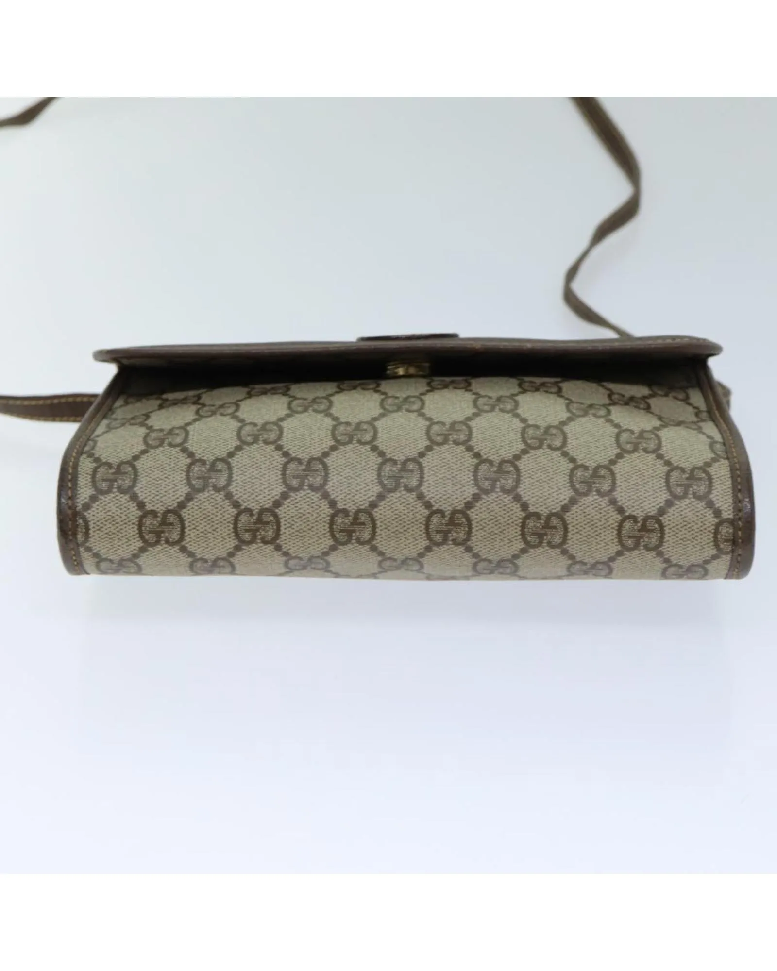 Gucci GG Supreme Canvas Shoulder Bag BeigeBrown