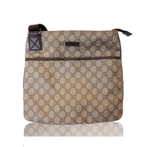 GUCCI GG SUPREME CROSSBODY MESSENGER TRAVEL BAG