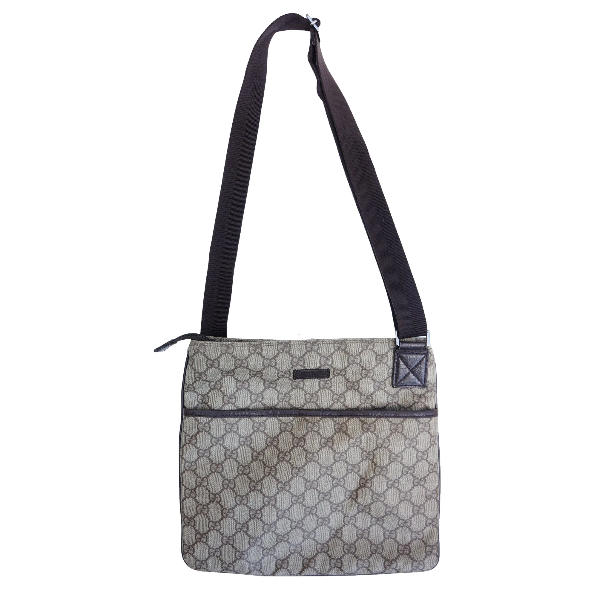 GUCCI GG SUPREME CROSSBODY MESSENGER TRAVEL BAG