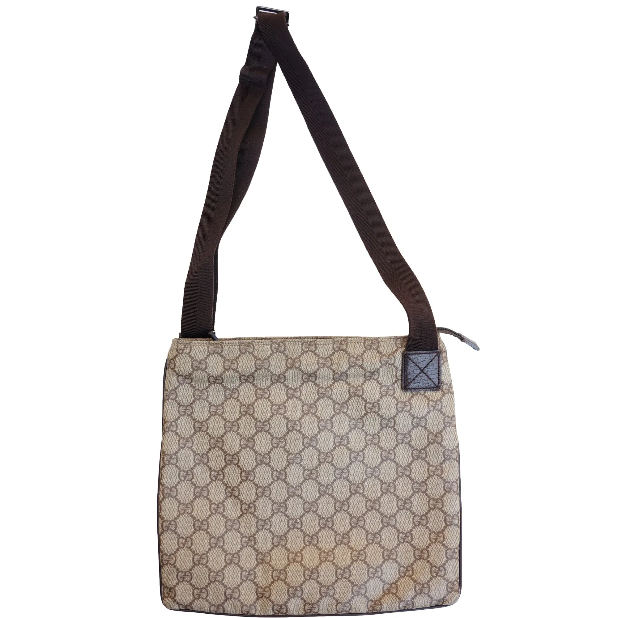 GUCCI GG SUPREME CROSSBODY MESSENGER TRAVEL BAG