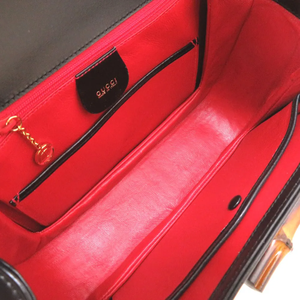 GUCCI Handbag 000 1951 0633 leather black Women Used