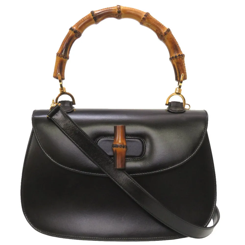 GUCCI Handbag 000 1951 0633 leather black Women Used