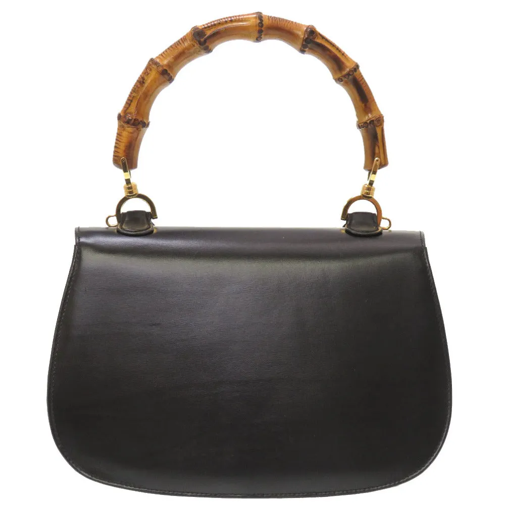 GUCCI Handbag 000 1951 0633 leather black Women Used
