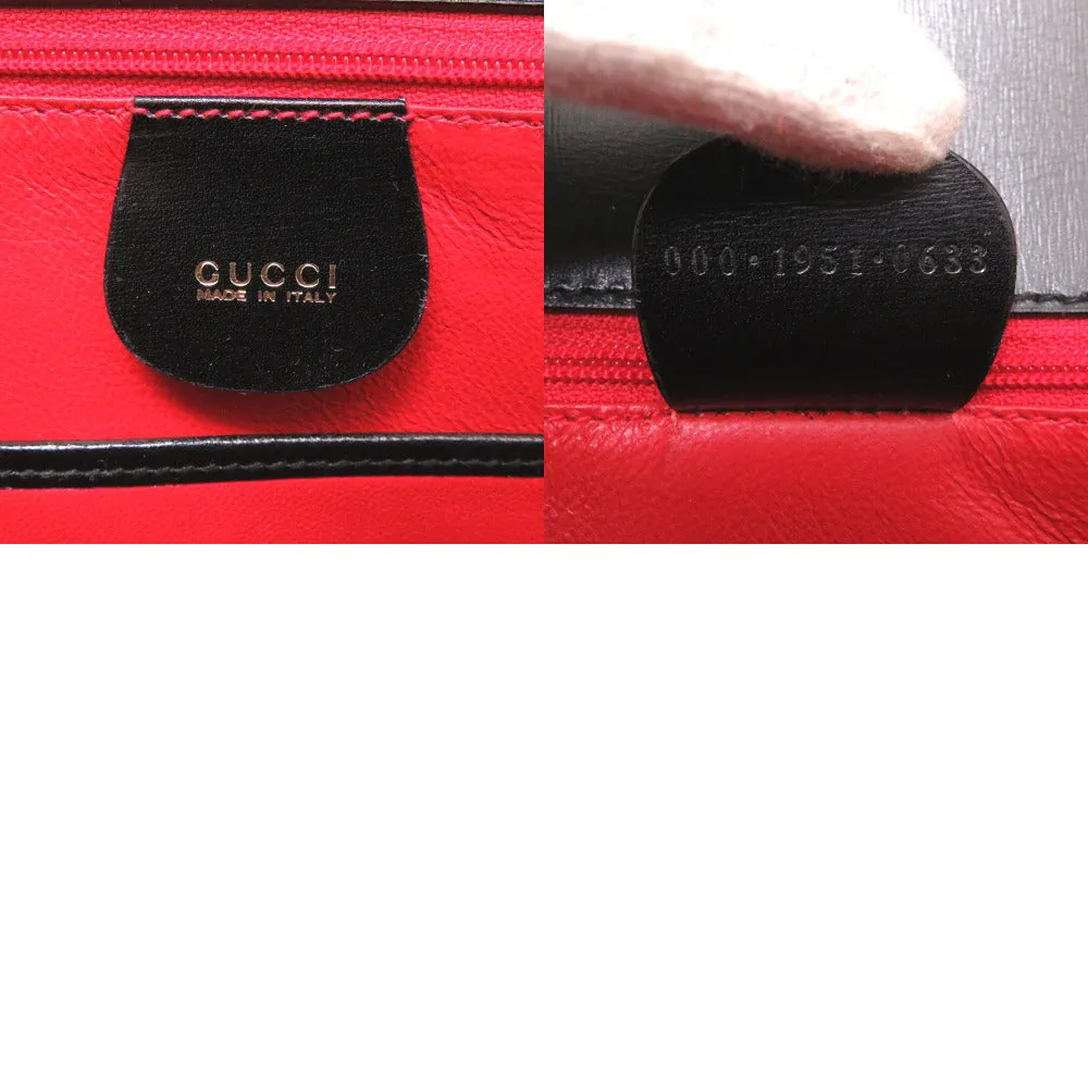GUCCI Handbag 000 1951 0633 leather black Women Used