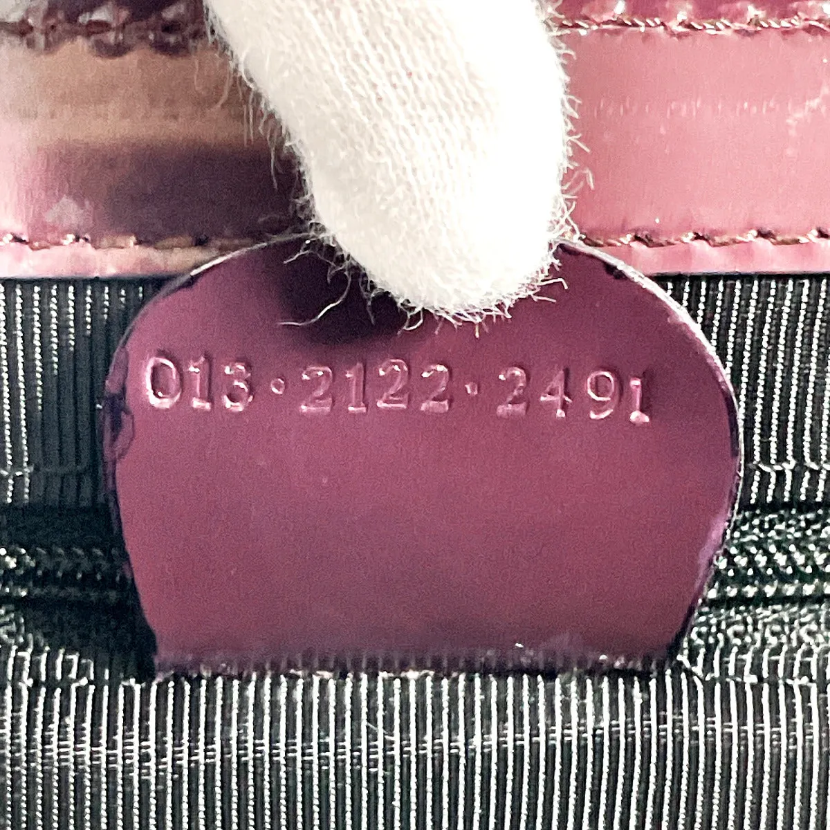 GUCCI Handbag 013 2122 2491 Patent leather purple Bamboo Vanity Women Used