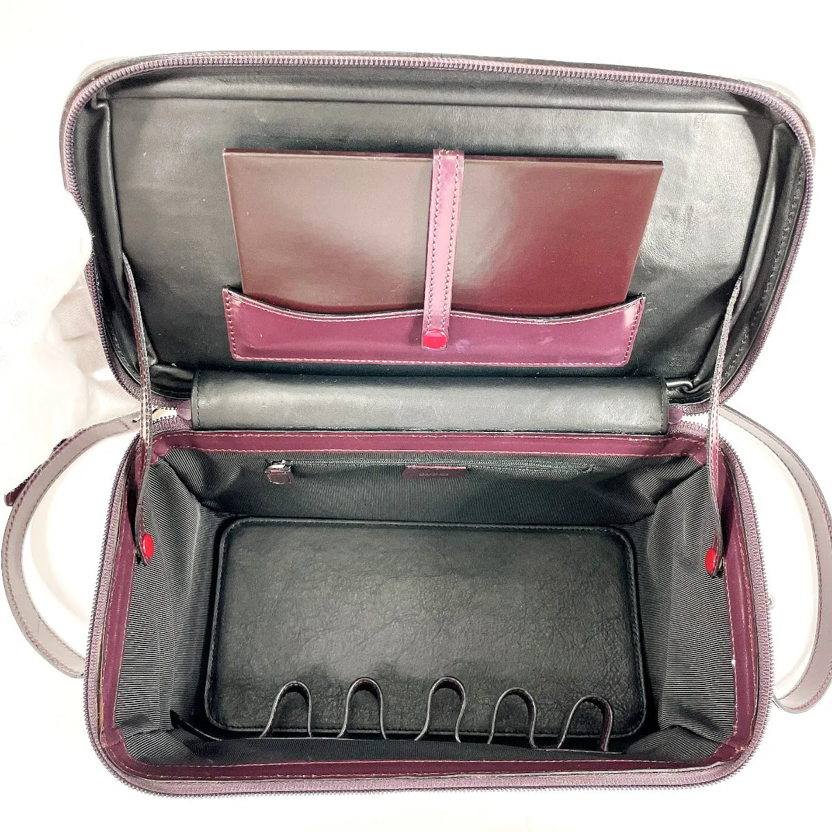 GUCCI Handbag 013 2122 2491 Patent leather purple Bamboo Vanity Women Used