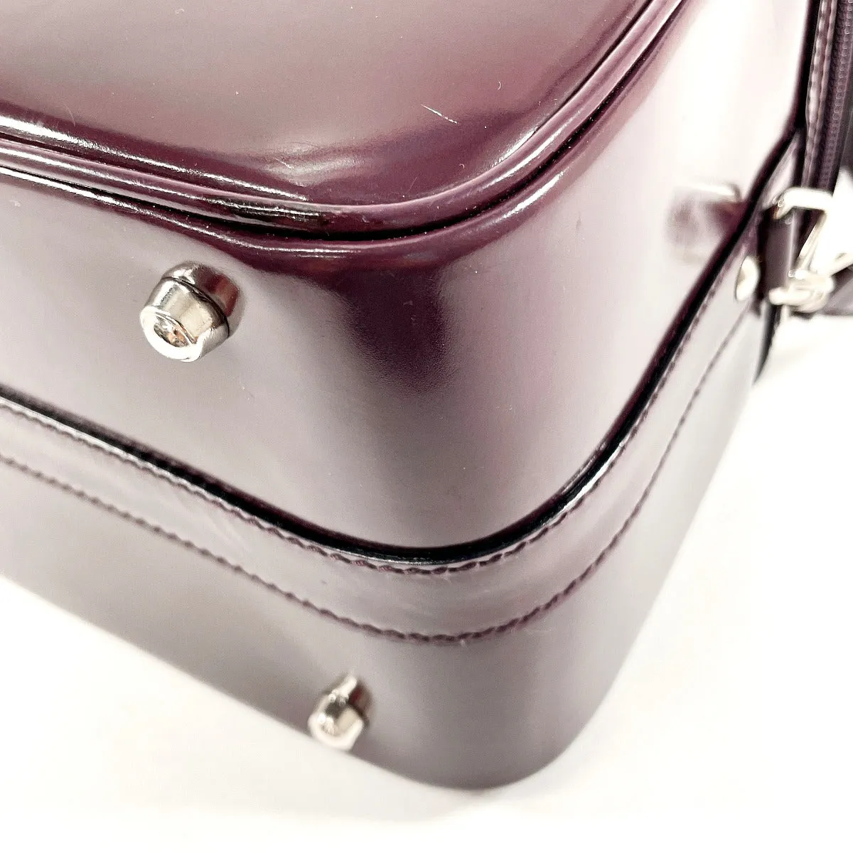 GUCCI Handbag 013 2122 2491 Patent leather purple Bamboo Vanity Women Used