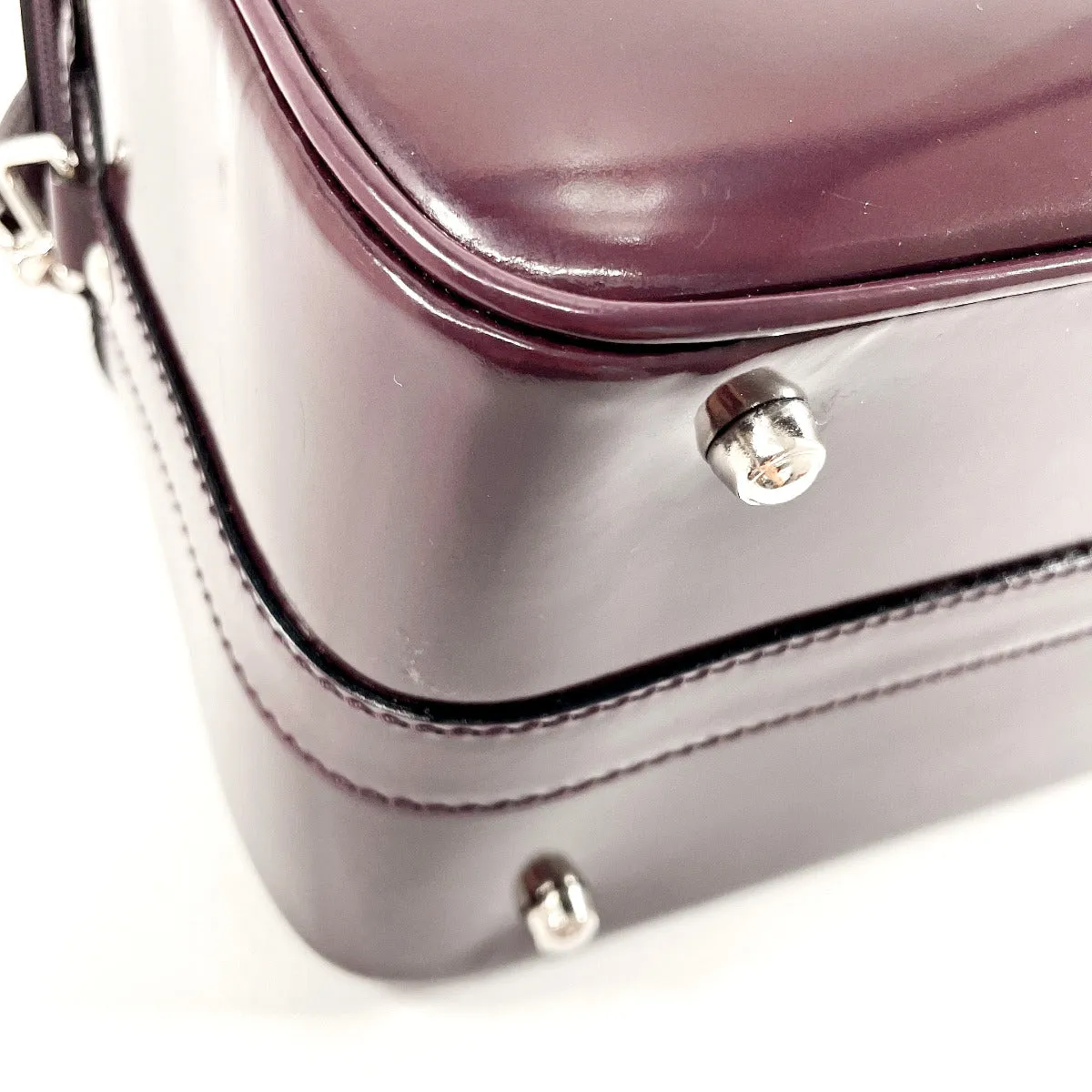 GUCCI Handbag 013 2122 2491 Patent leather purple Bamboo Vanity Women Used