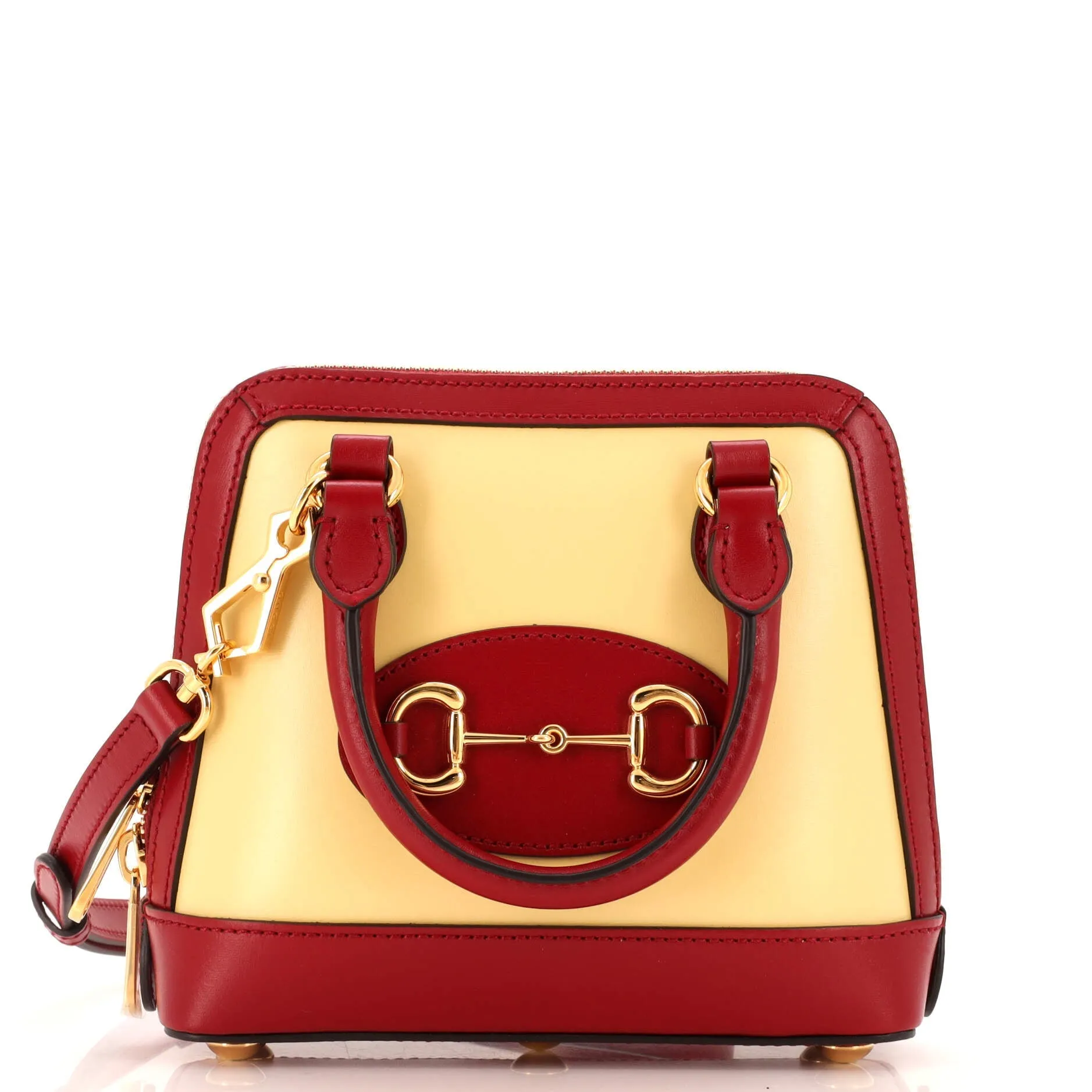 GUCCI Horsebit 1955 Top Handle Bag Leather Mini