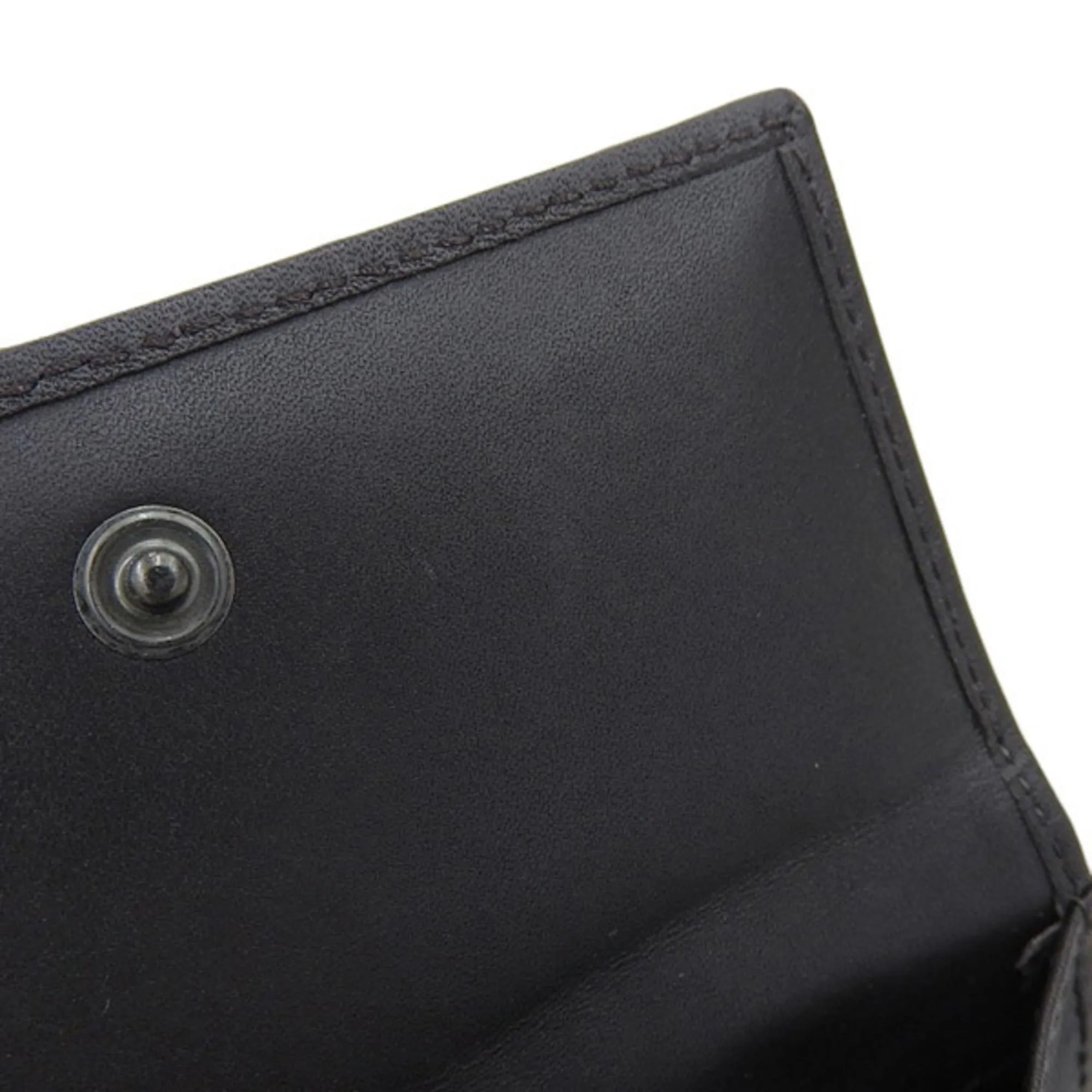 GUCCI Horsebit GG Canvas Bifold Wallet 101604 Black Women's
