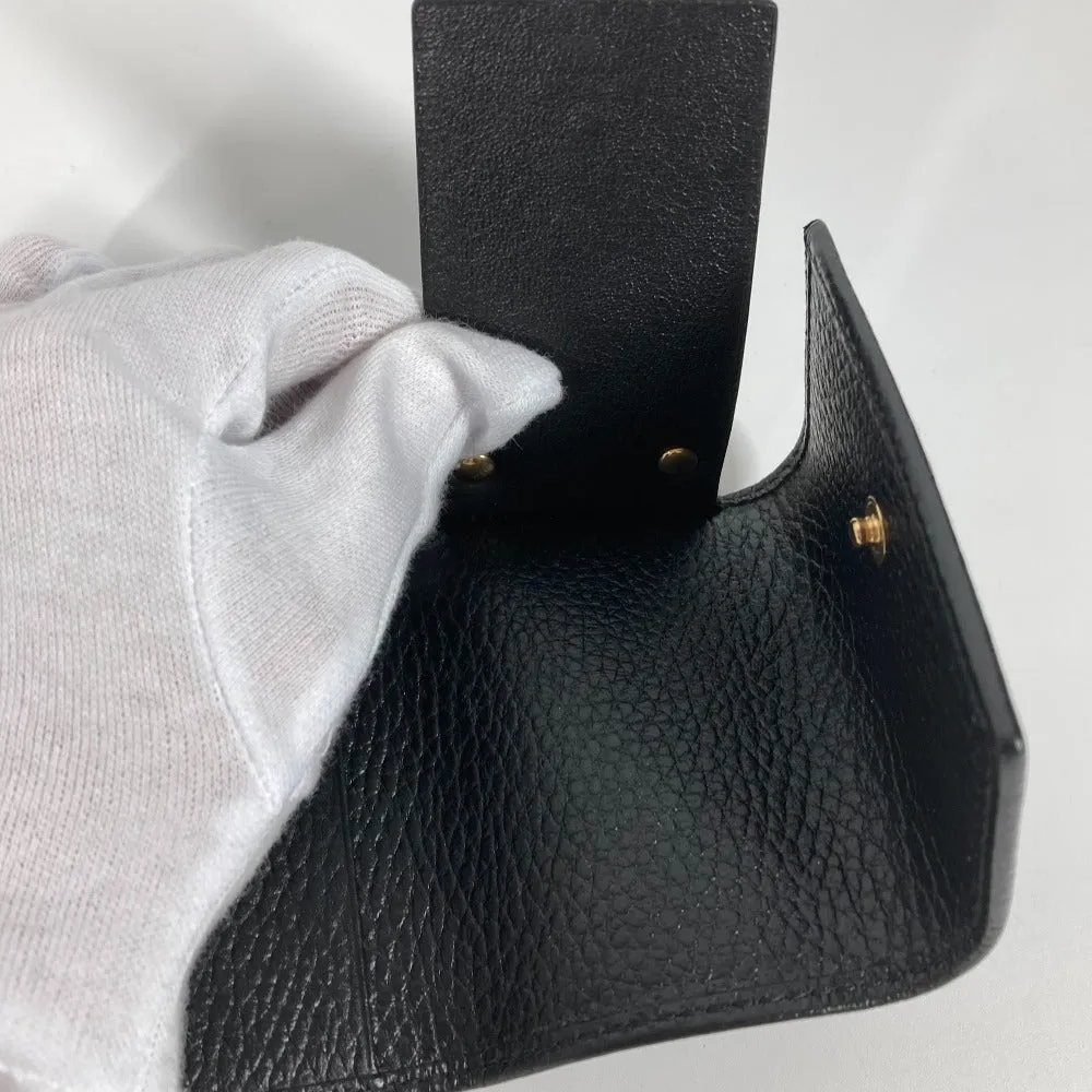 GUCCI Key case Key holder  456118 leather black key GG Marmont Women Used