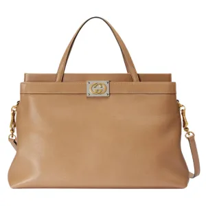 GUCCI Leather Medium Top Handle