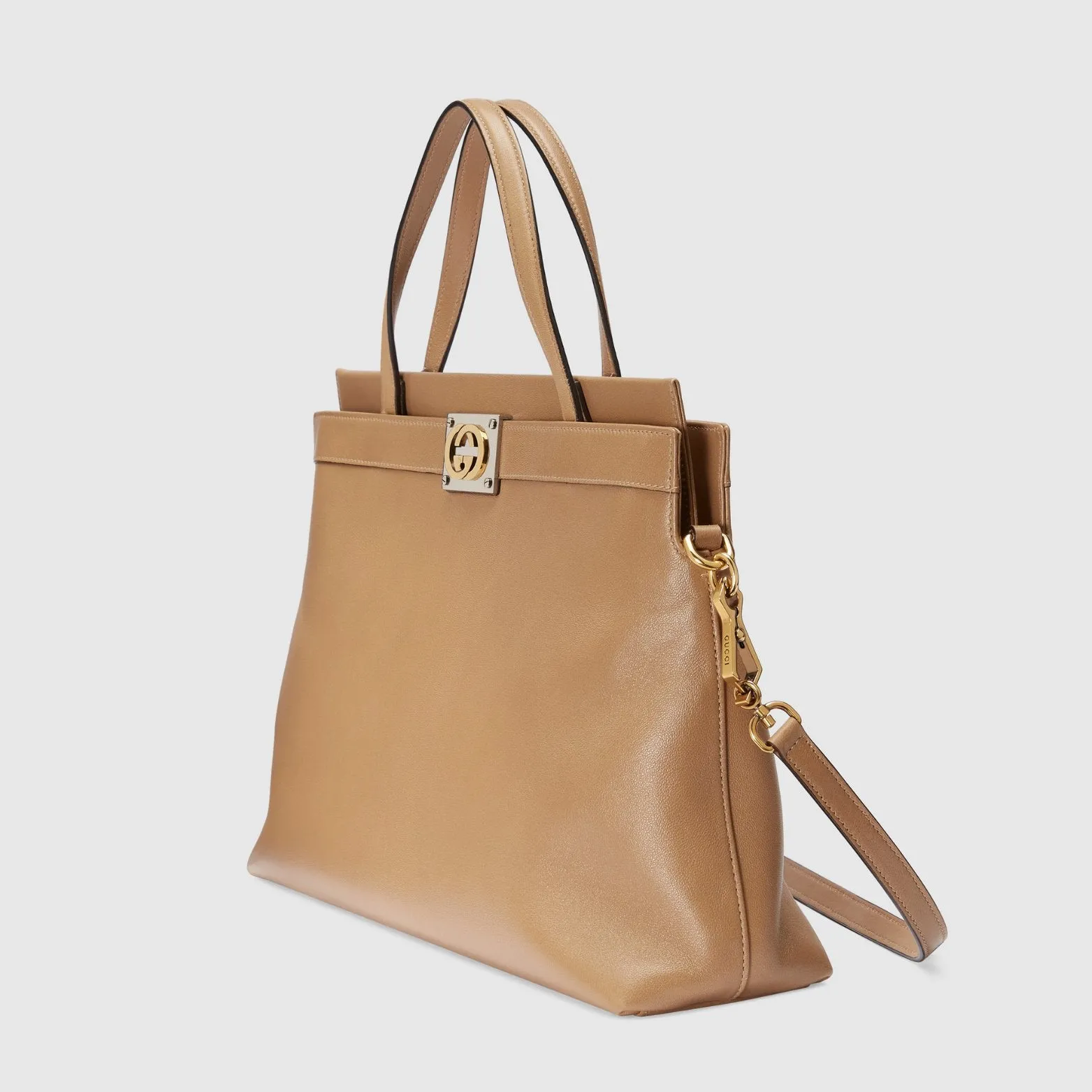 GUCCI Leather Medium Top Handle