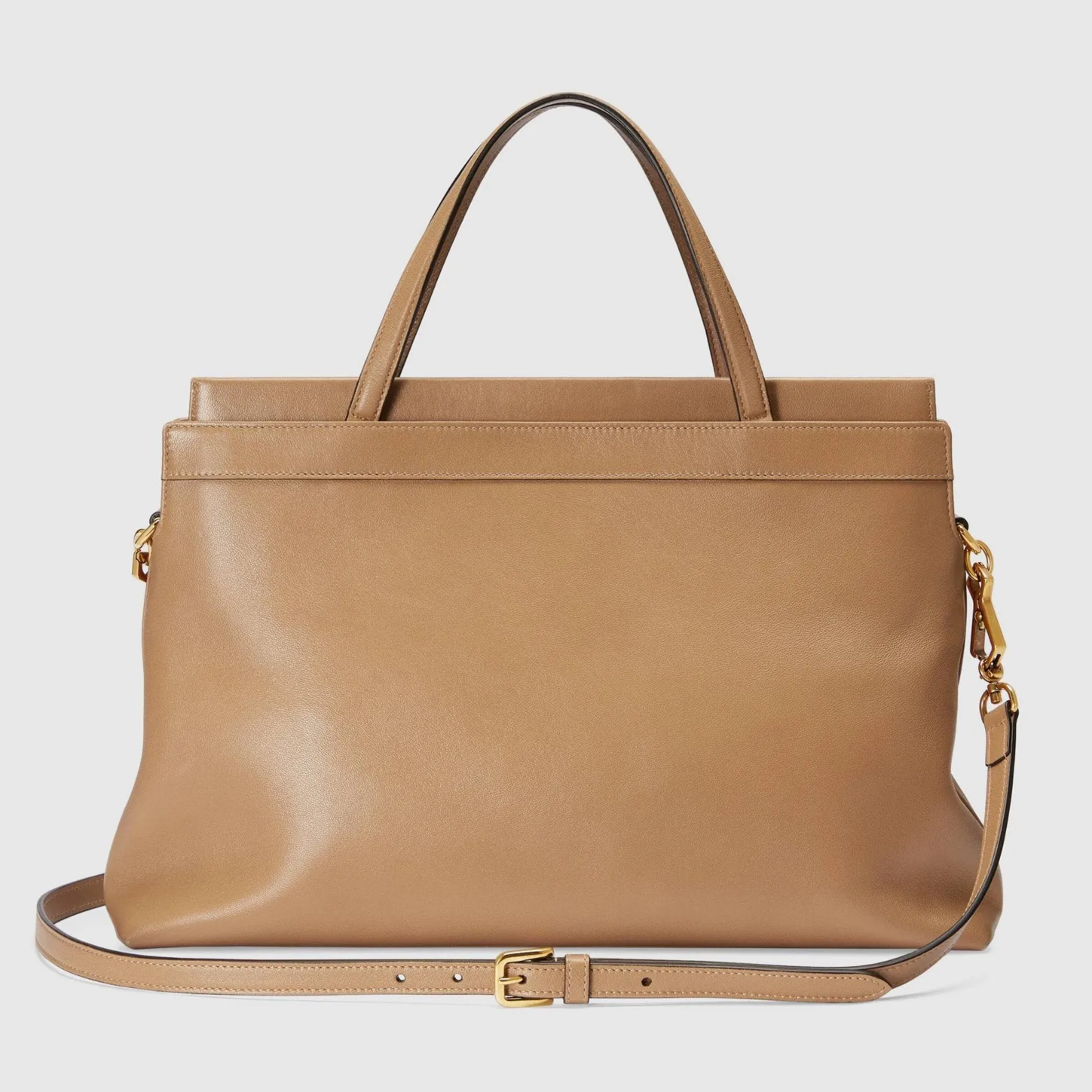 GUCCI Leather Medium Top Handle