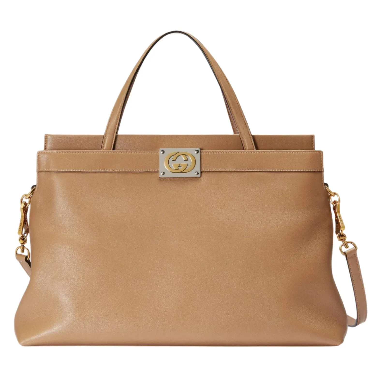 GUCCI Leather Medium Top Handle