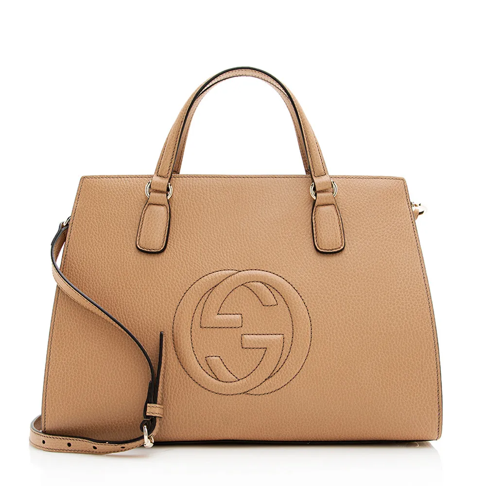 Gucci Leather Soho Medium Top Handle Satchel