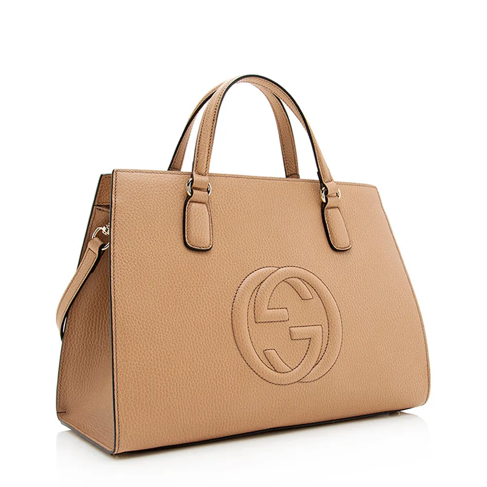 Gucci Leather Soho Medium Top Handle Satchel