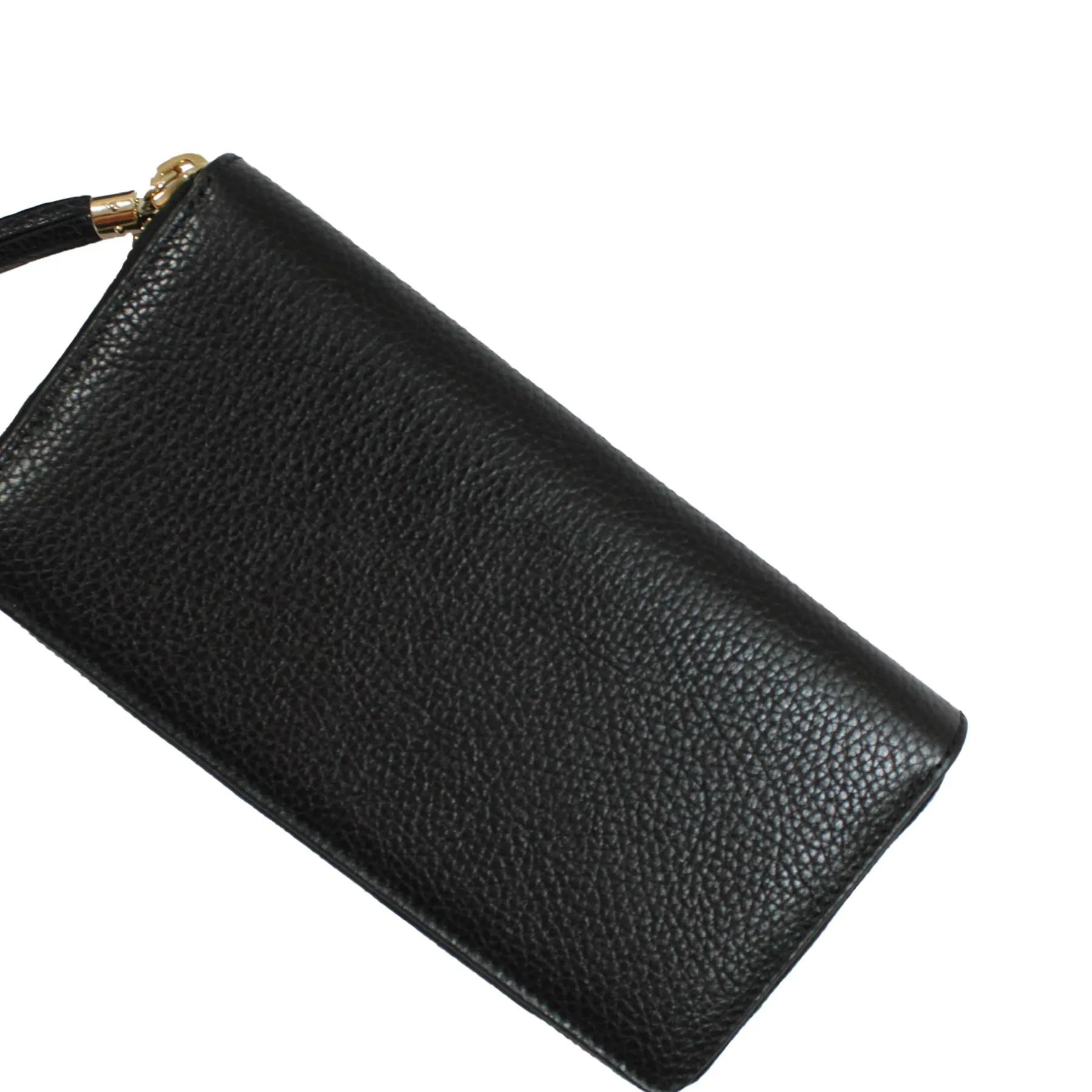 Gucci Leather Wallet Black GG Cellarius - Women Collection SALE