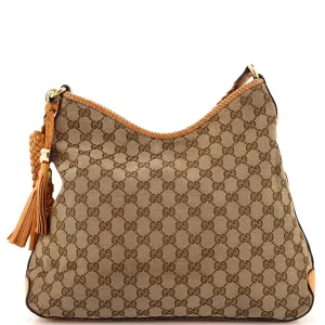 GUCCI Marrakech Hobo GG Canvas Medium