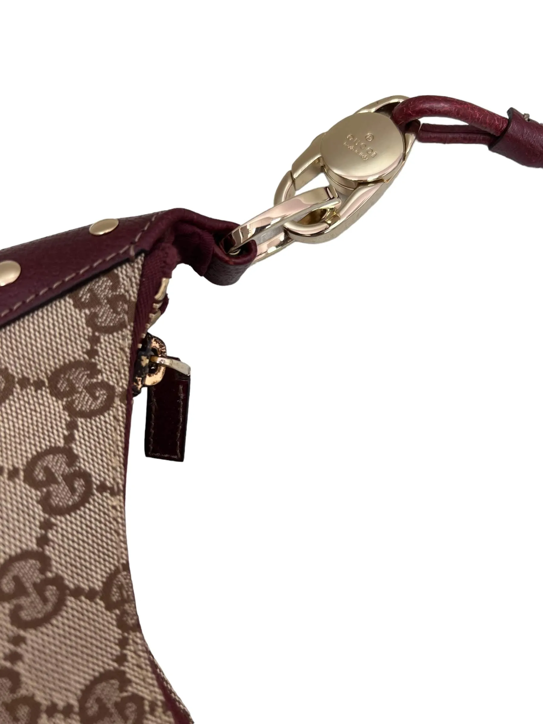 Gucci Monogram Burgundy Hobo SYCK855