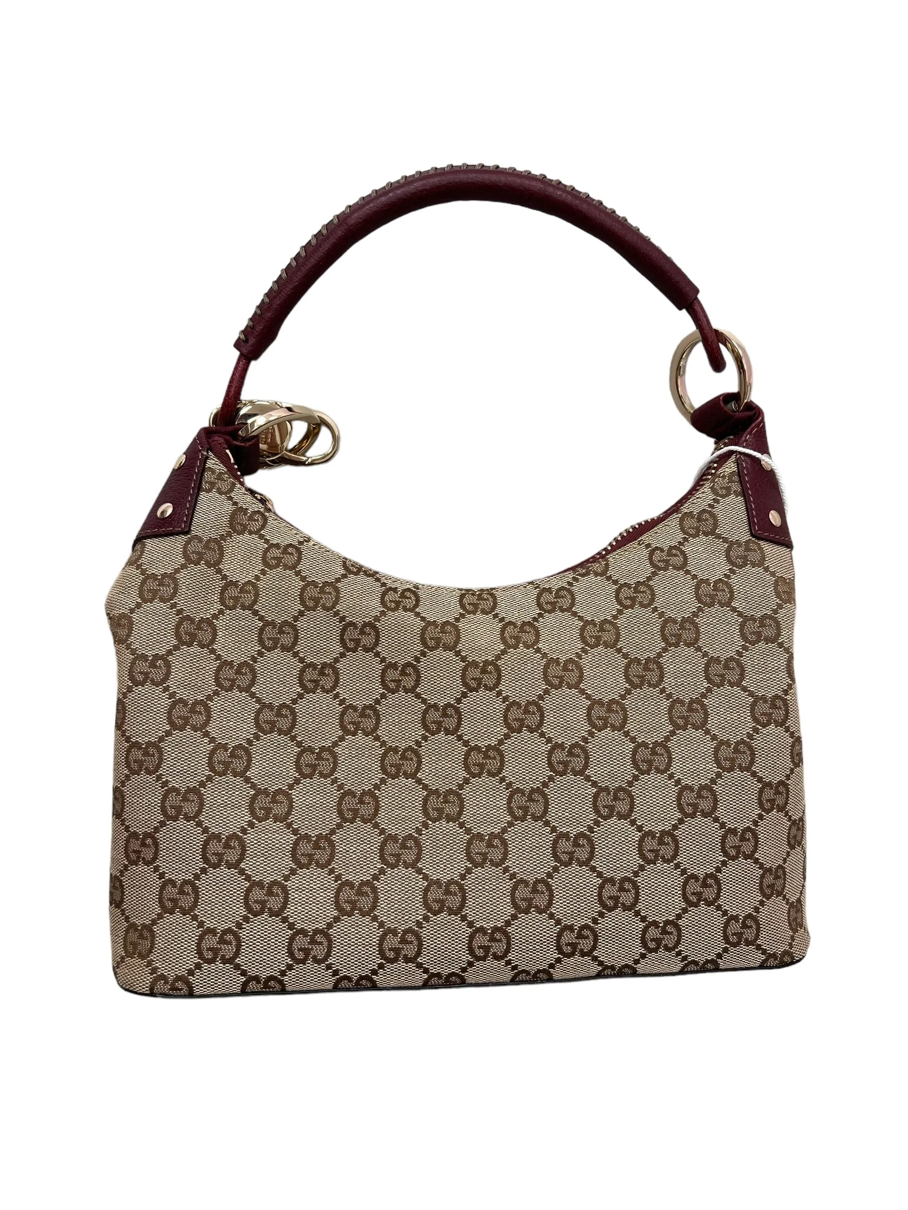 Gucci Monogram Burgundy Hobo SYCK855