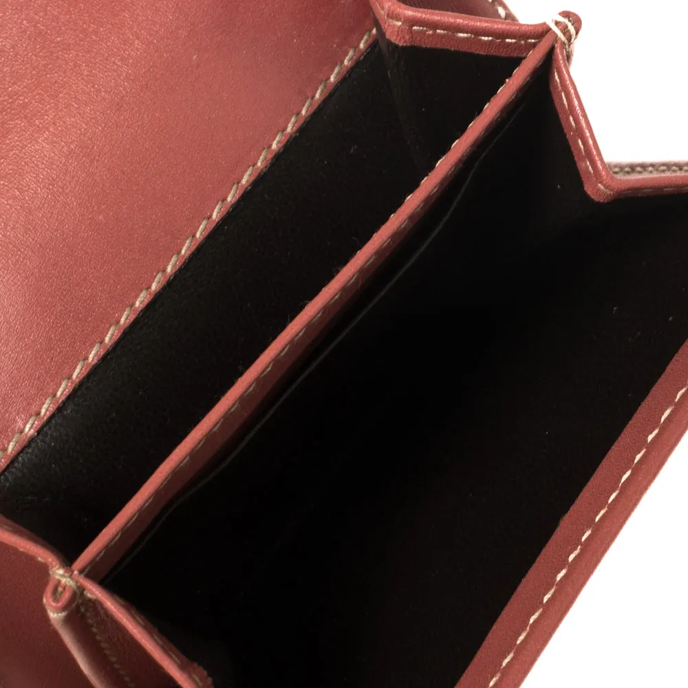 Gucci Pink Guccissima Leather French Wallet