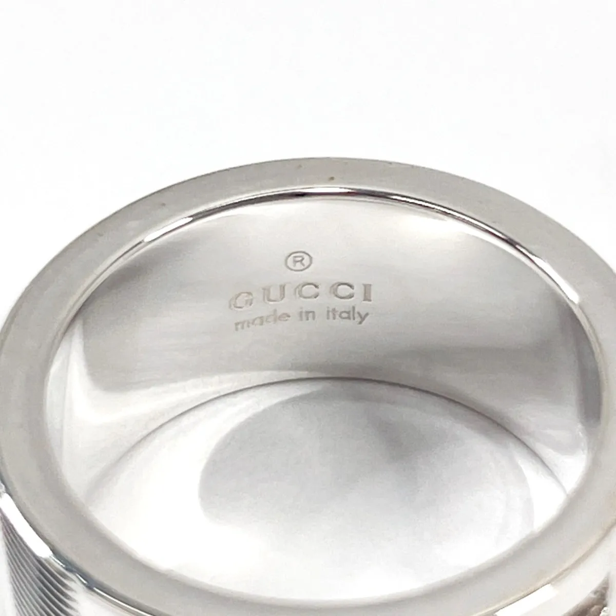 GUCCI Ring Silver925 Silver Branded Cutout G Women Used