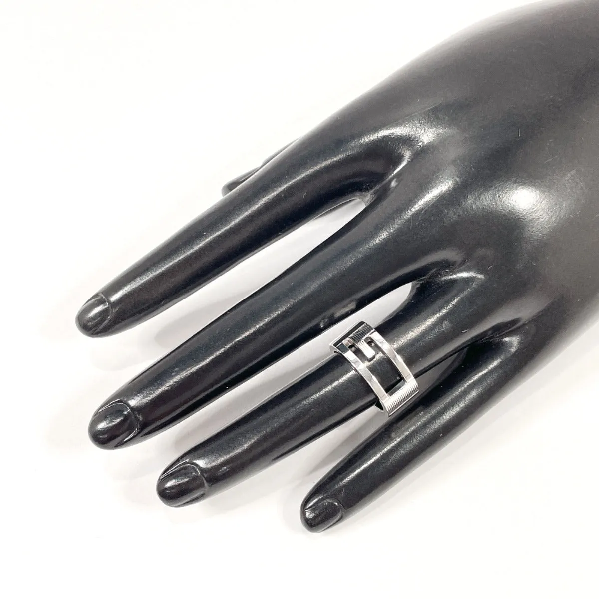 GUCCI Ring Silver925 Silver Branded Cutout G Women Used