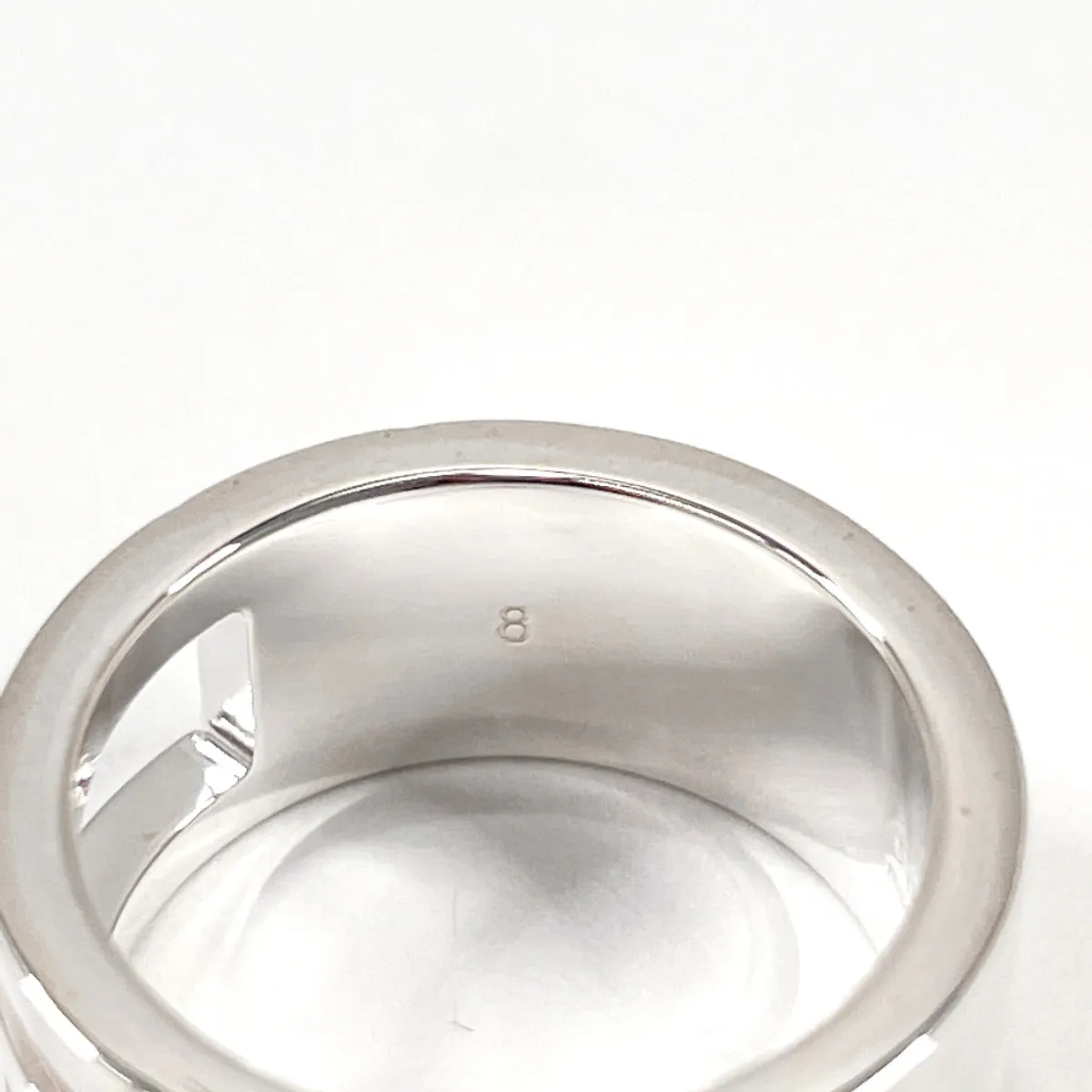 GUCCI Ring Silver925 Silver Branded Cutout G Women Used