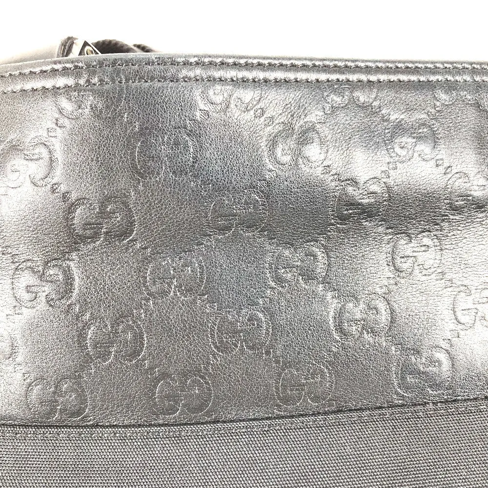 GUCCI Shoulder Bag 161822 Leather, Nylon black Guccisima GG mens Used