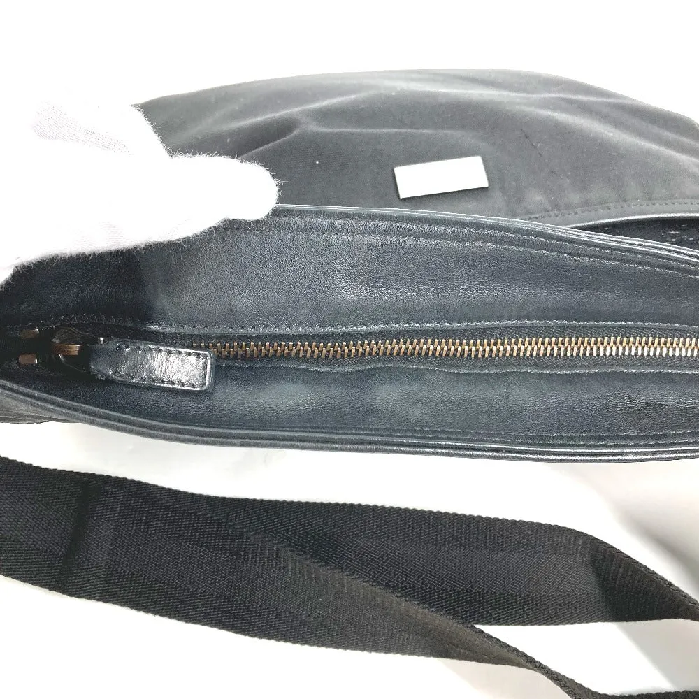GUCCI Shoulder Bag 161822 Leather, Nylon black Guccisima GG mens Used
