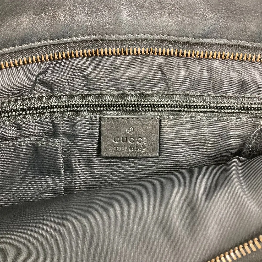 GUCCI Shoulder Bag 161822 Leather, Nylon black Guccisima GG mens Used