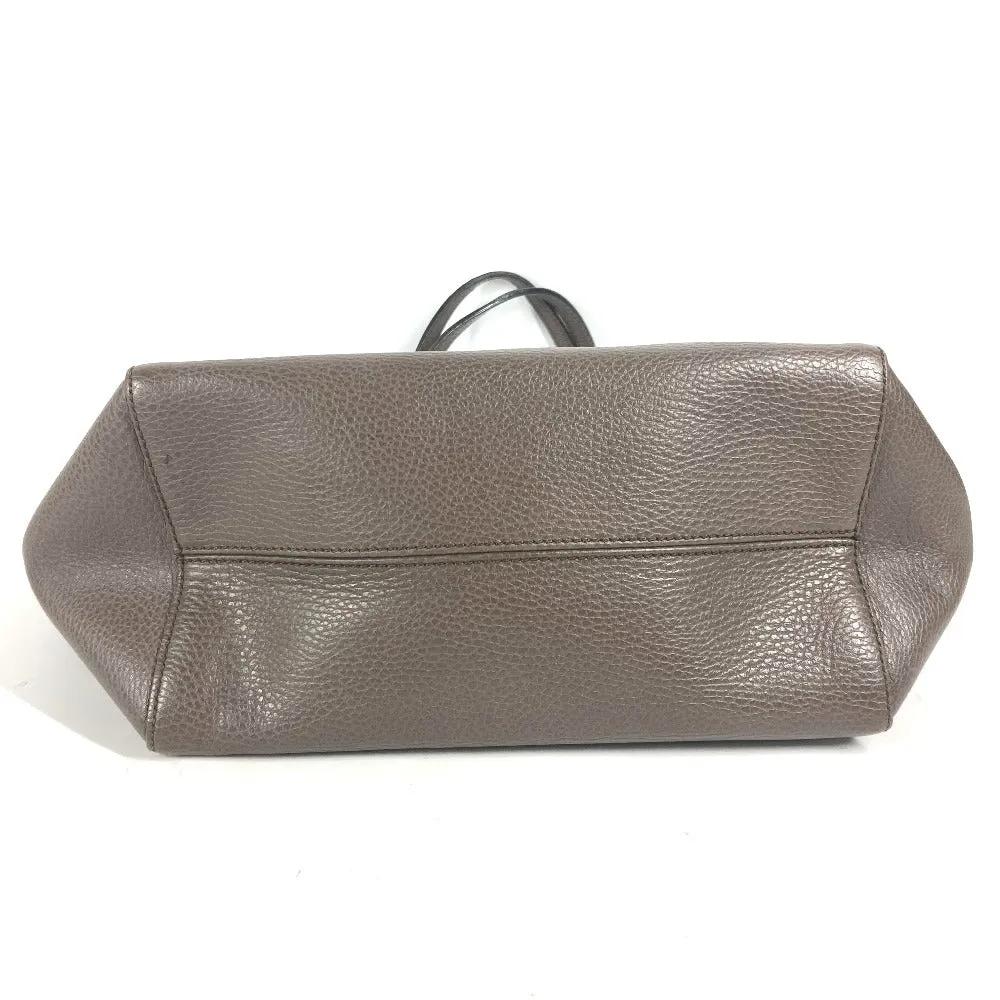 GUCCI Shoulder Bag 354408 leather gray logo Women Used