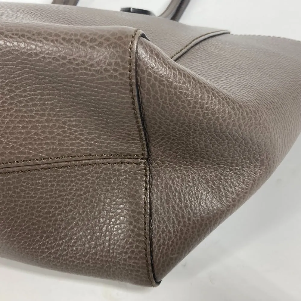 GUCCI Shoulder Bag 354408 leather gray logo Women Used