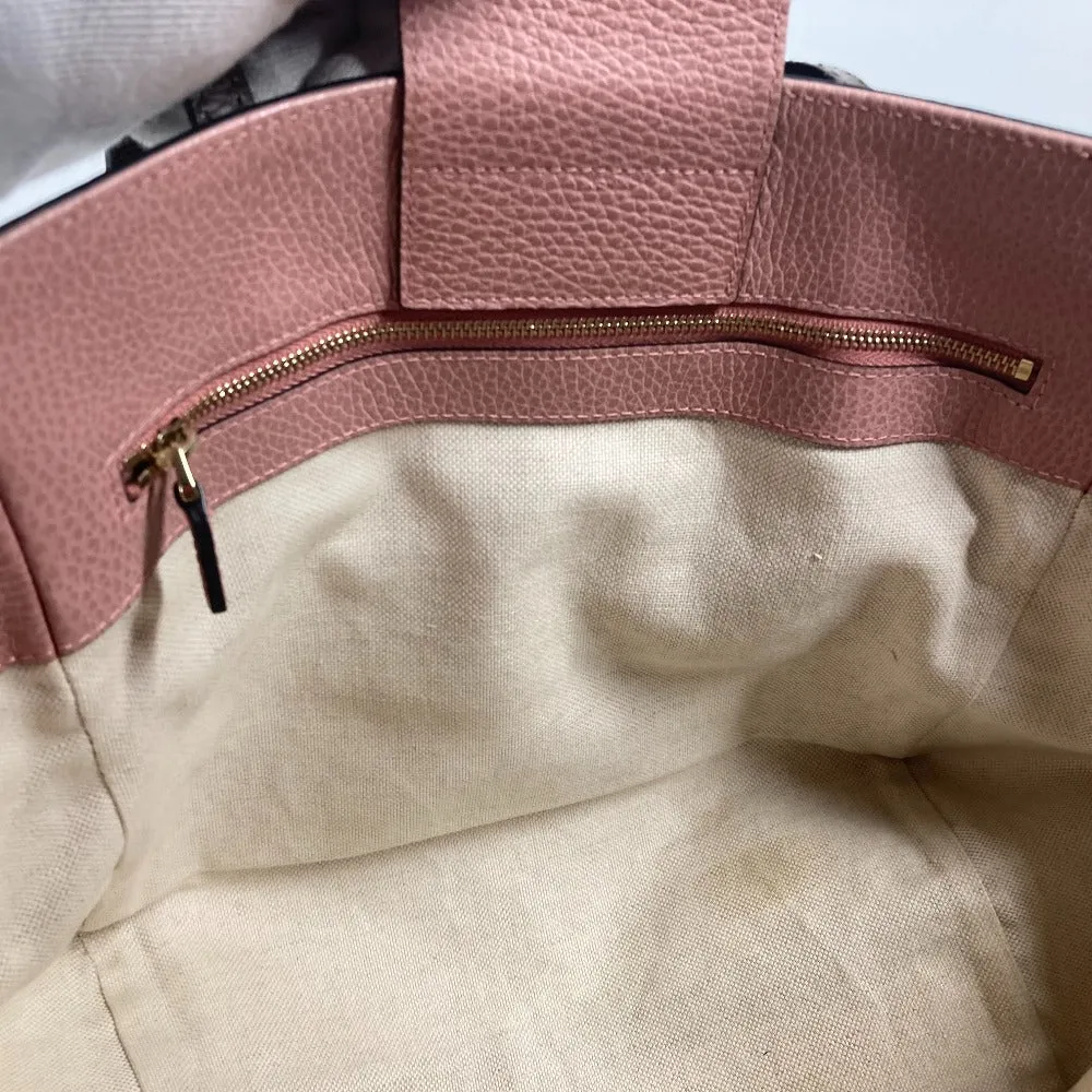 GUCCI Shoulder Bag 354408 leather gray logo Women Used