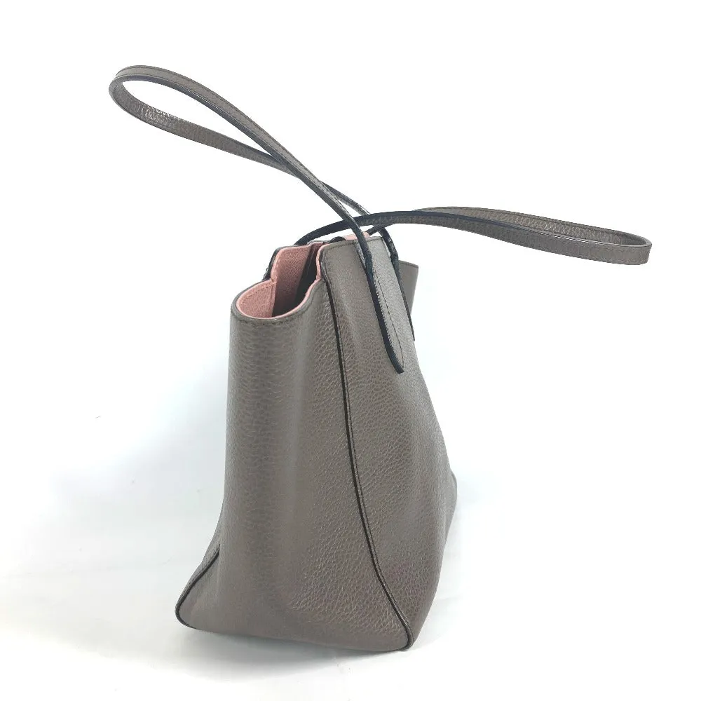 GUCCI Shoulder Bag 354408 leather gray logo Women Used