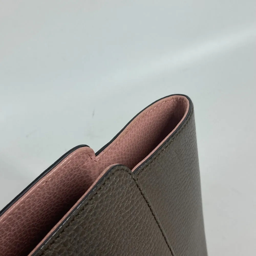 GUCCI Shoulder Bag 354408 leather gray logo Women Used