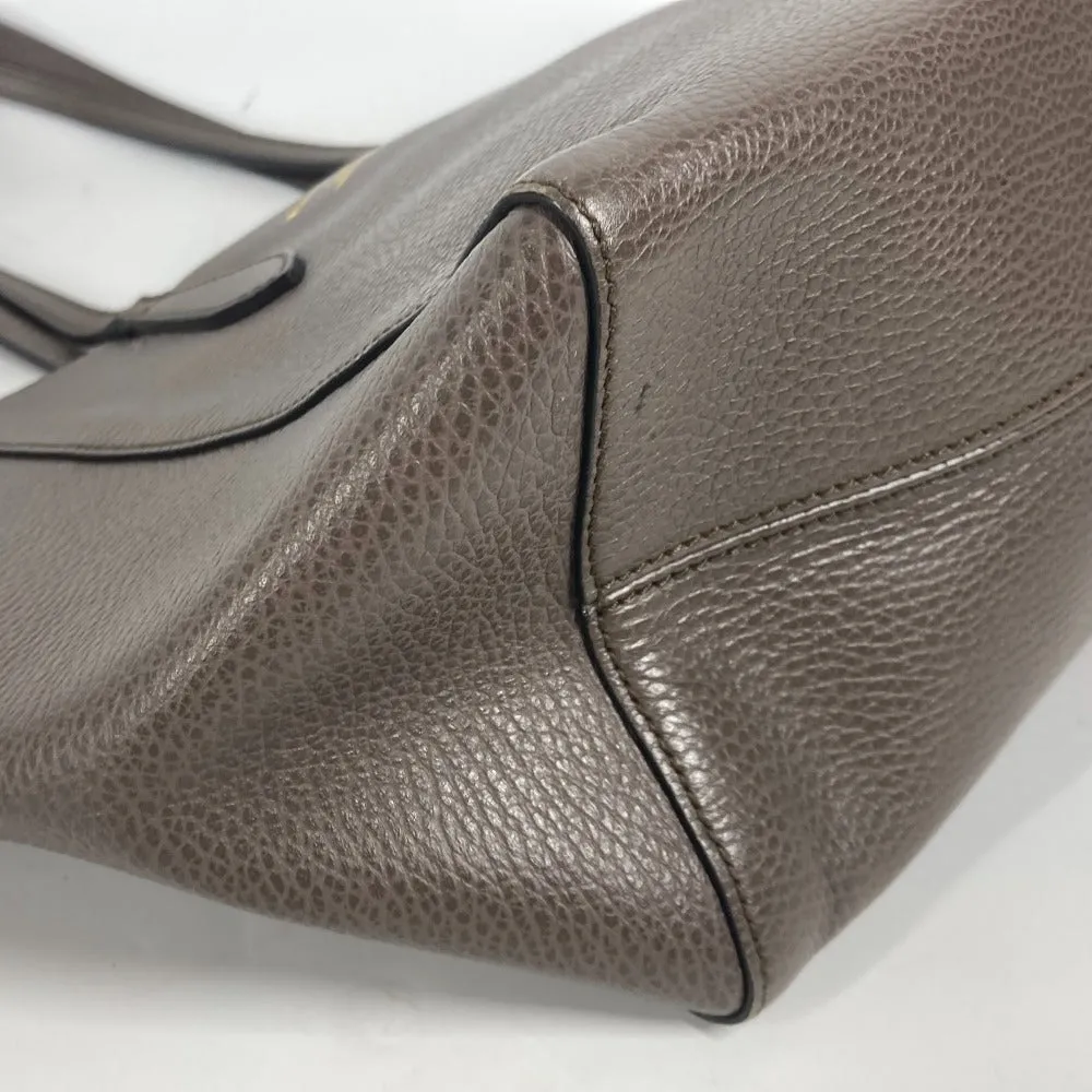 GUCCI Shoulder Bag 354408 leather gray logo Women Used