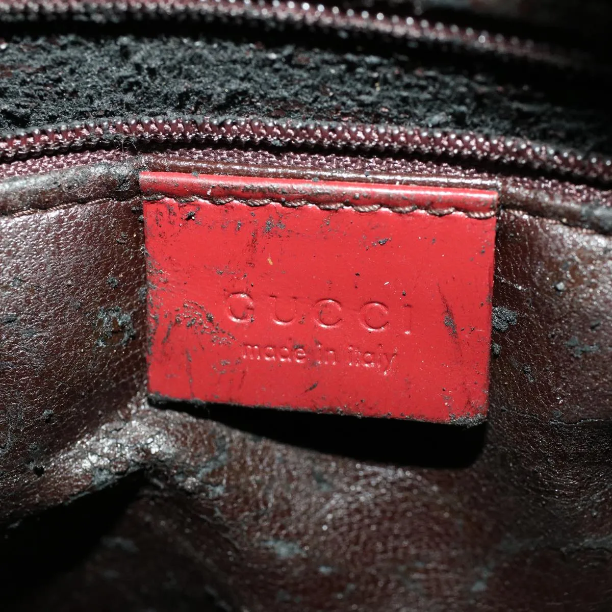 GUCCI Shoulder Bag Patent leather Red  ar9699B