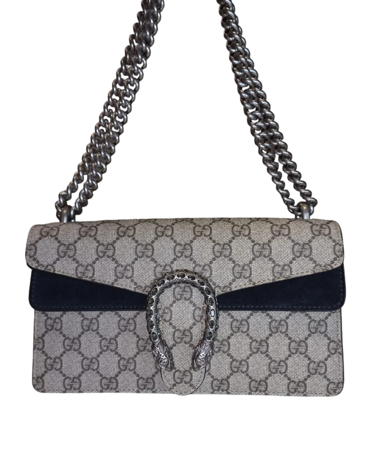 Gucci Supreme Small Dionysus GG Shoulder Bag Black