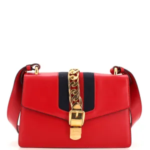 GUCCI Sylvie Shoulder Bag Leather Small