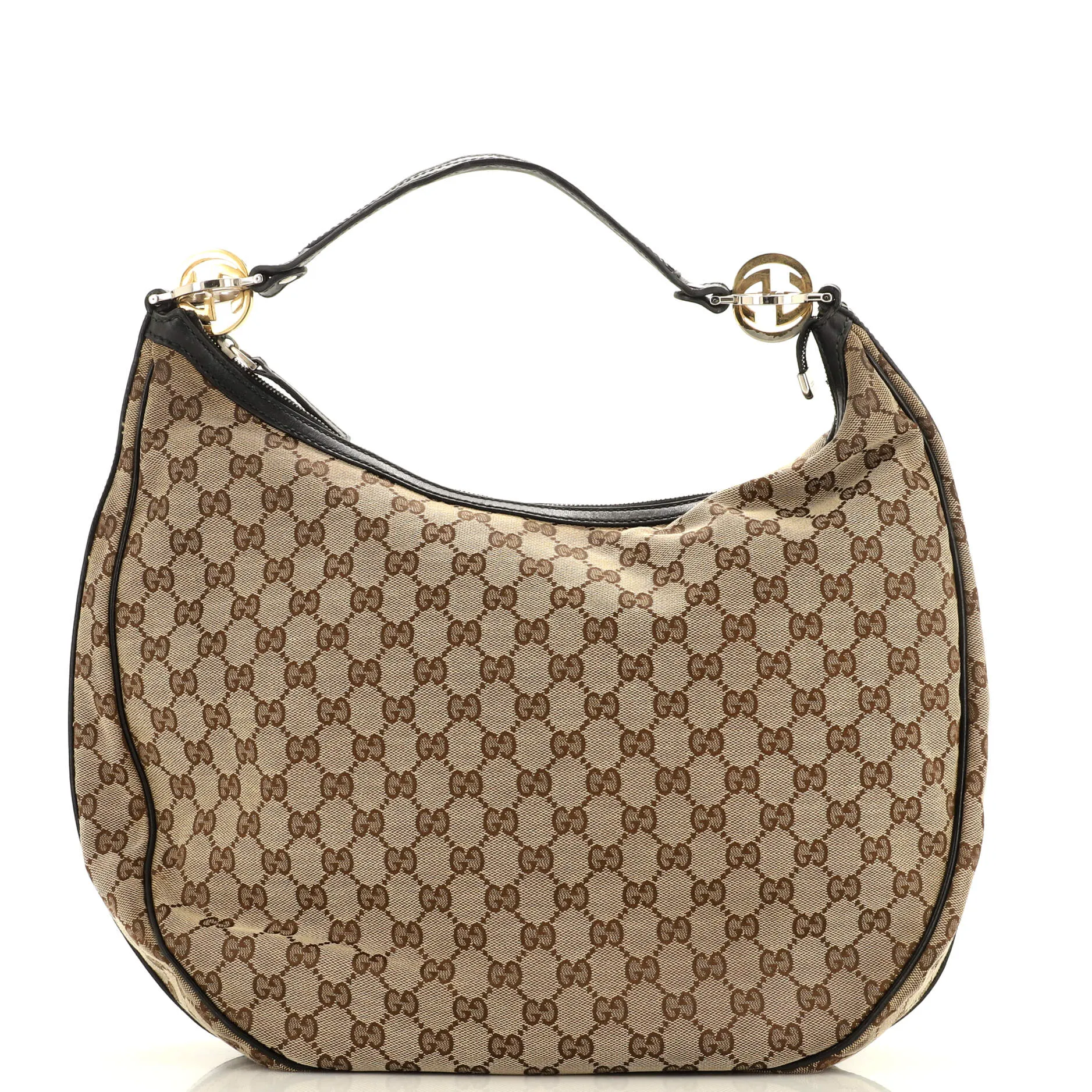 GUCCI Twins Hobo GG Canvas Medium