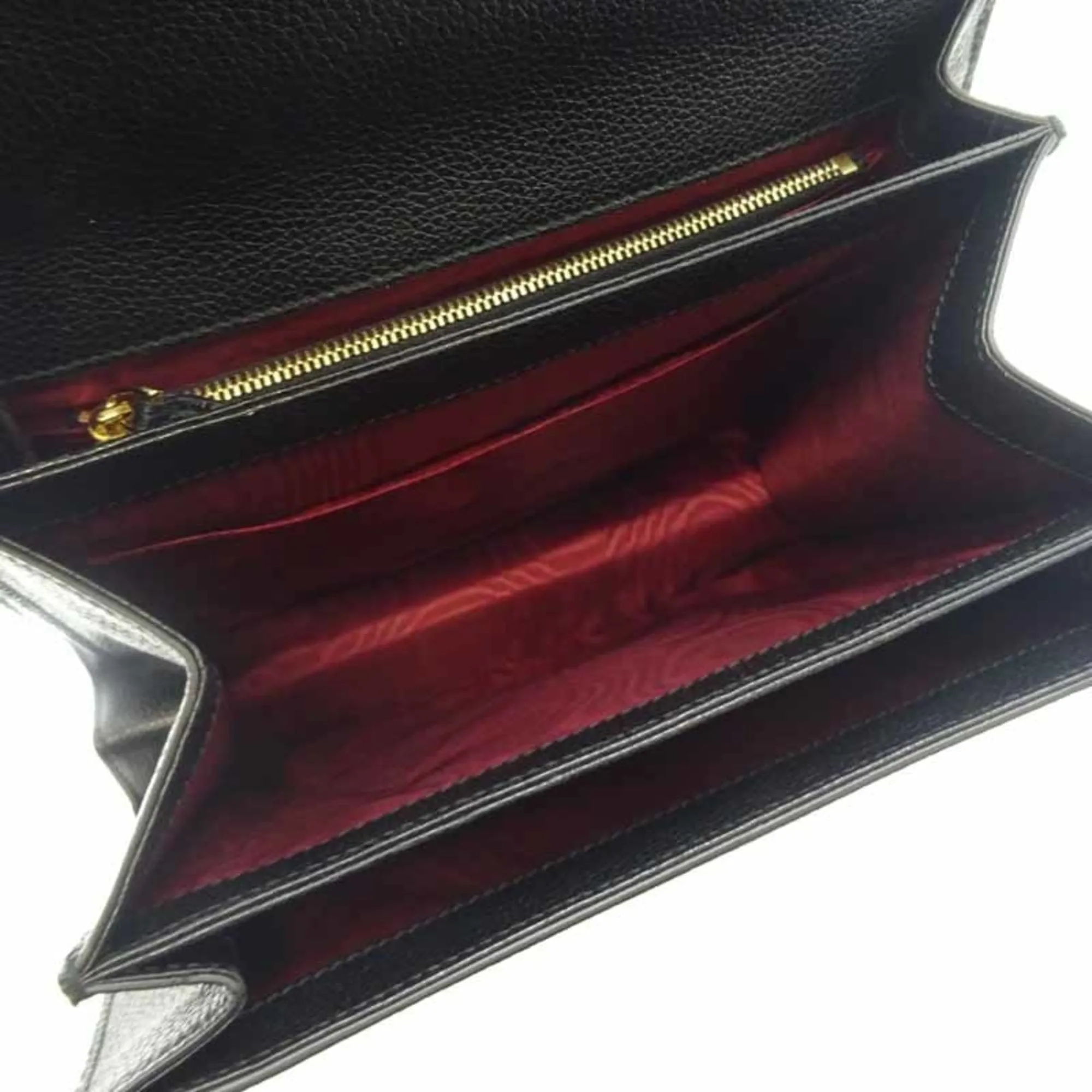 Gucci Zumi Small Women's Shoulder Bag 576388 Leather Black