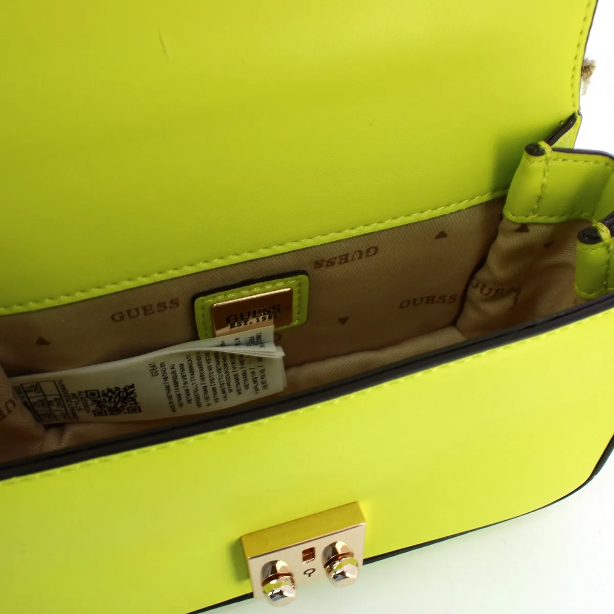 Guess - Eliette Chartreuse Mini Crossbody Bag - HWVG9225780 - CHARTREUSE