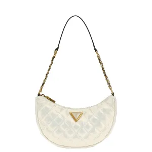 Guess - Giully quilted Ivory Shoulder Bag - HWQI8748120 - IVORY